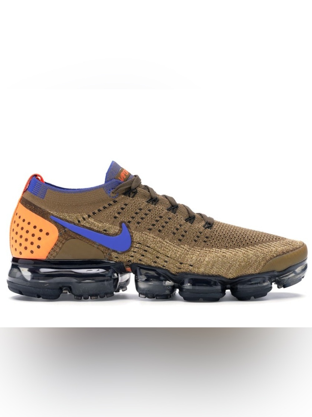 Nike VaporMax Flyknit 2 Golden Beige Racer Blue Size 13